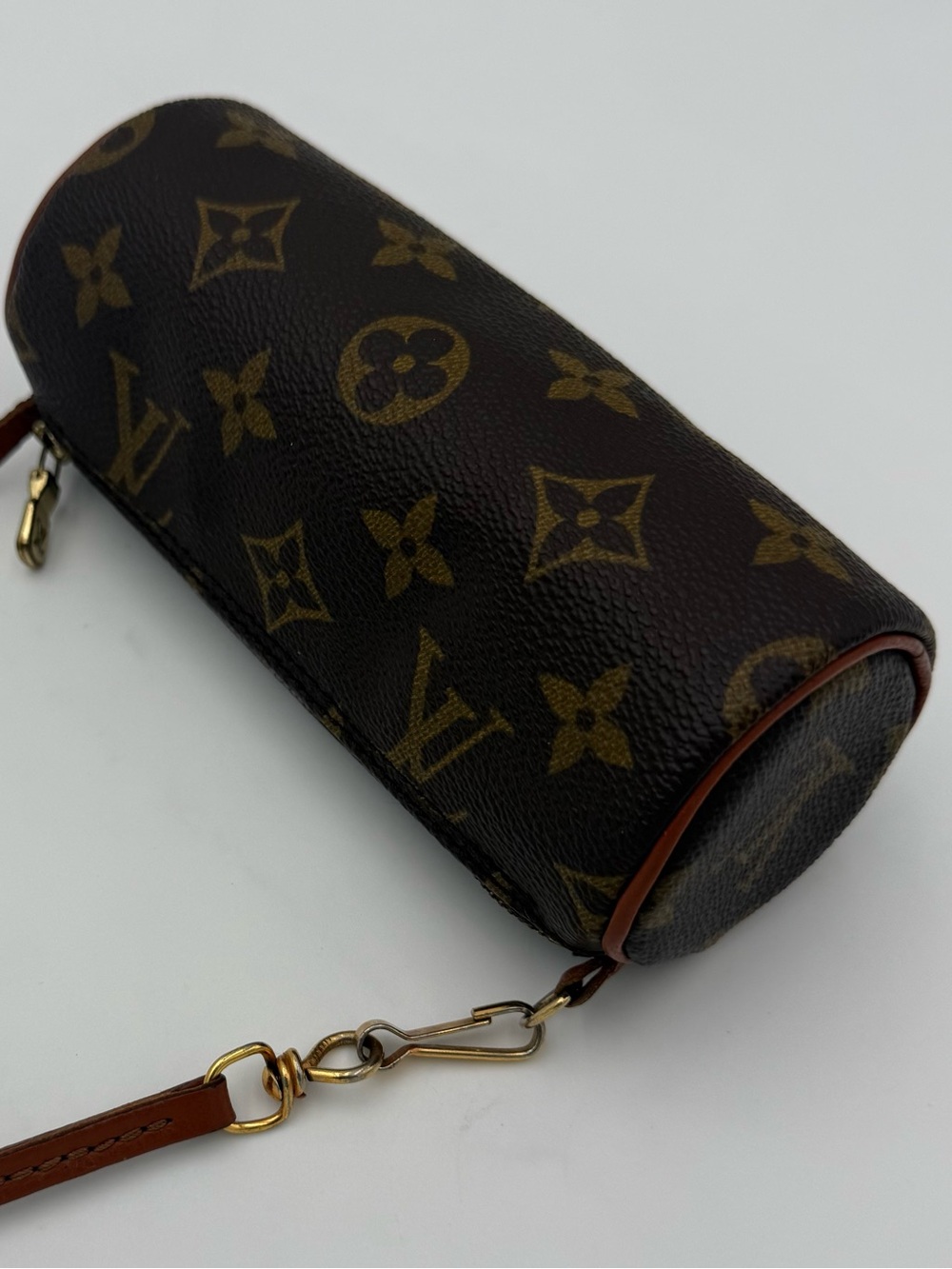 LOUIS VUITTON 1854 PARIS • Vintage MINI Nano PAPILLON 15 Bag w/ Treated Leather - Picture 3 of 15